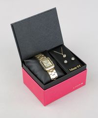 Kit-de-Relogio-Analogico-Lince-Feminino---Colar---Brinco---LQG4583L-KD51C1KX-Dourado-9373687-Dourado_1