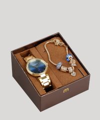 Kit-de-Relogio-Analogico-Mondaine-Feminino---Pulseira---53687LPMKDE1K-Dourado-9377285-Dourado_1