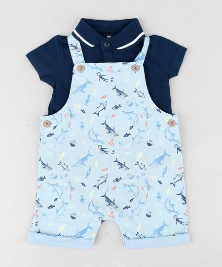 Conjunto-Infantil-de-Body-Polo-Manga-Curta-Azul-Marinho---Jardineira-Estampada-de-Tubaroes-em-Linho-Azul-Claro-9125098-Azul_Claro_1
