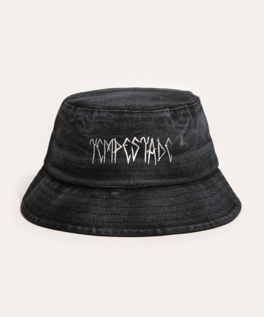 chapéu bucket hat marmorizado tempestade marvel o poder é nosso preto