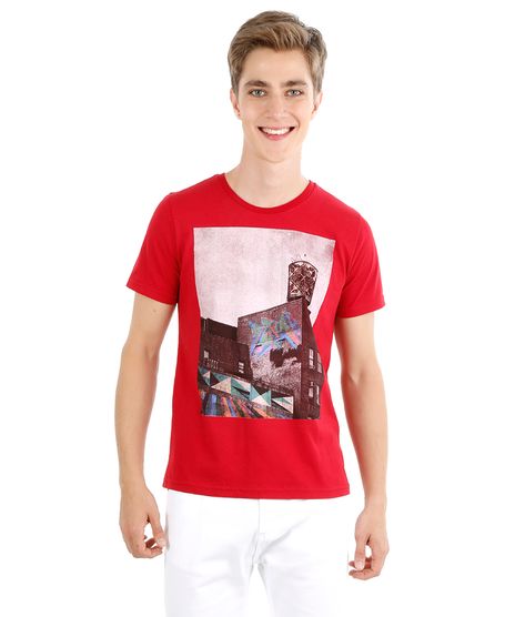 Camiseta-com-Estampa--Grafite--Vermelha-8216481-Vermelho_1