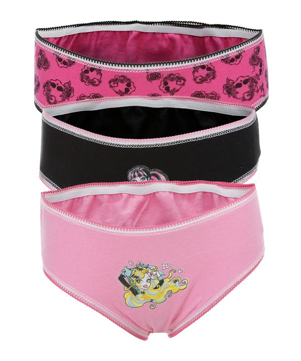 Kit com 3 Calcinhas Monster High Multicor 12