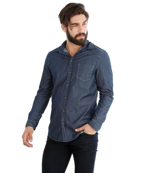 Camisa-Jeans-com-Bolso-Azul-Escuro-8233544-Azul_Escuro_1