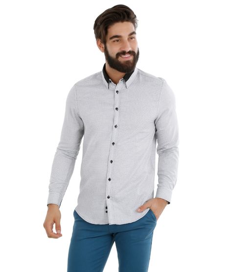 Camisa-Slim-Quadriculada-Preta-8139565-Preto_1