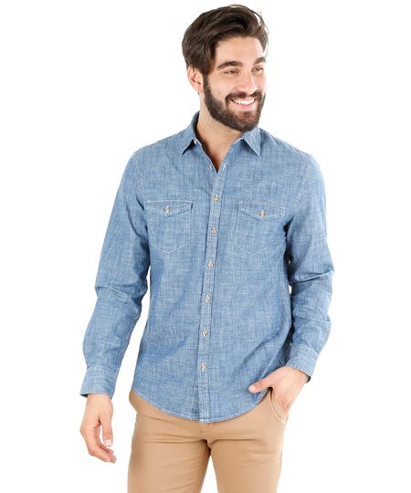 Camisa-Jeans-Comfort-Azul-Claro-7984804-Azul_Claro_1 Camisa-Jeans-Comfort-Azul-Claro-7984804-Azul_Claro_1