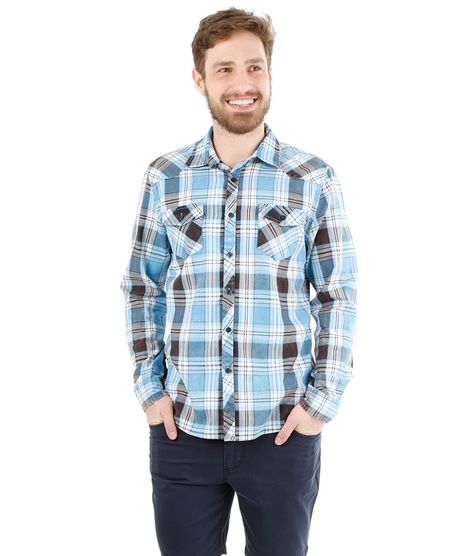 Camisa-Xadrez-com-Bolsos-Azul-Claro-7985585-Azul_Claro_1