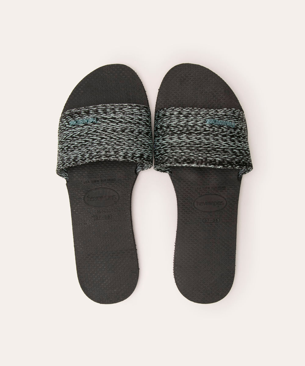 chinelo slide you malta havaianas preto