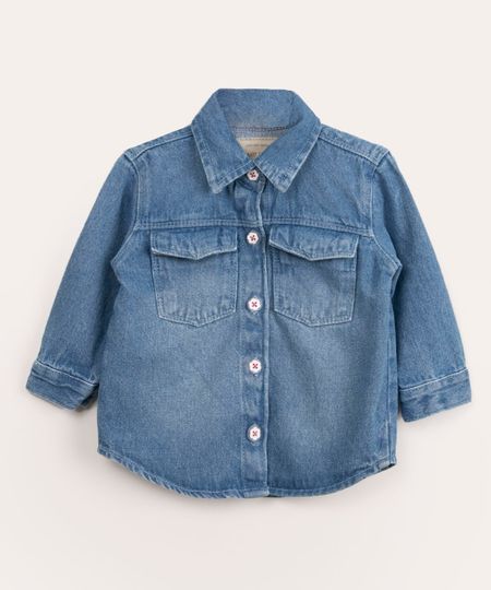 jaqueta-shacket-infantil-jeans-botoes-flores-azul-medio-1032372-Azul_Medio_1 jaqueta-shacket-infantil-jeans-botoes-flores-azul-medio-1032372-Azul_Medio_1