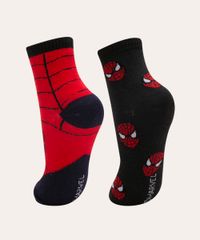Kit-de-2-Meias-Infantis-Cano-Medio-Estampadas-Homem-Aranha-Multicor-1002489-Multicor_2