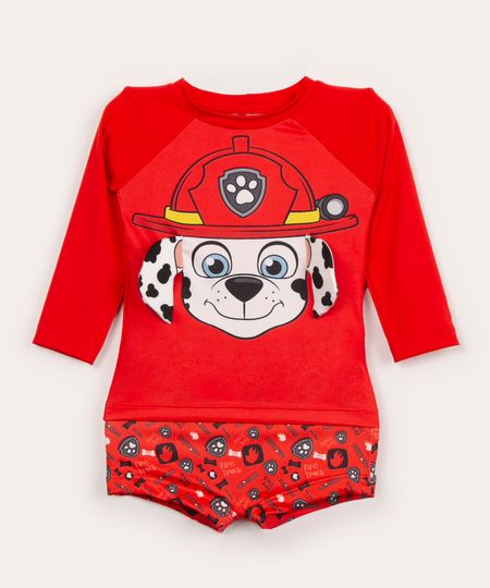 conjunto-infantil-de-praia-manga-longa---sunga-marshall-com-protecao-uv50--vermelho-1027121-Vermelho_1