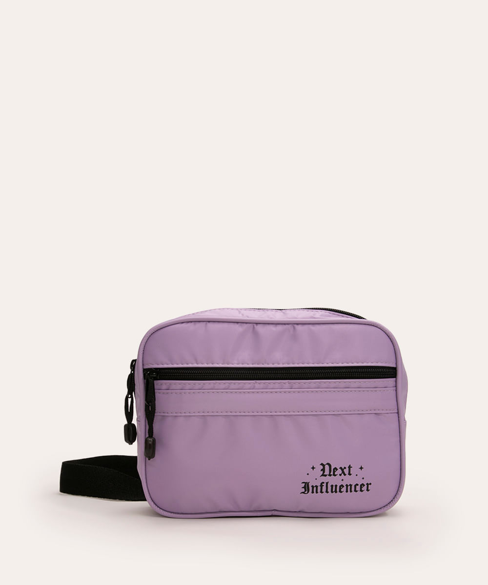 bolsa shoulder bag influencer lilás