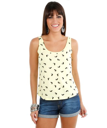 Regata-de-Gatinhos-Amarelo-Claro-8236664-Amarelo_Claro_1 Regata-de-Gatinhos-Amarelo-Claro-8236664-Amarelo_Claro_1