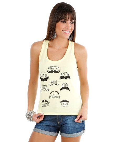 Regata-com-Bigodes-Amarelo-Claro-8219236-Amarelo_Claro_1 Regata-com-Bigodes-Amarelo-Claro-8219236-Amarelo_Claro_1