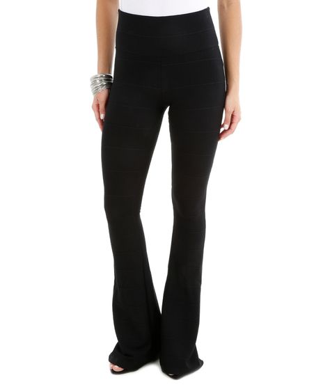 Calca-Flare-Bandagem-Preta-8220431-Preto_1