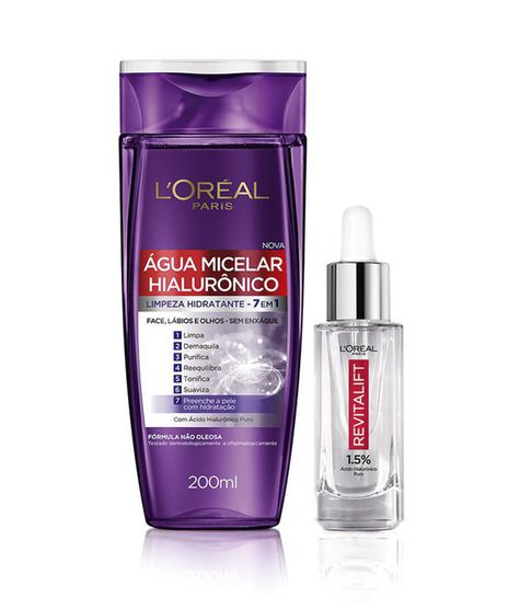 Kit-L-Oreal-Paris-Hialuronico---Serum-Preenchedor-Antiidade---Agua-Micelar-Hialuronico-Unico-1038918-Unico_1