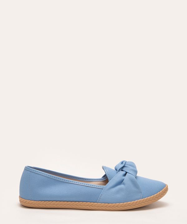 slipper com nó moleca azul 35