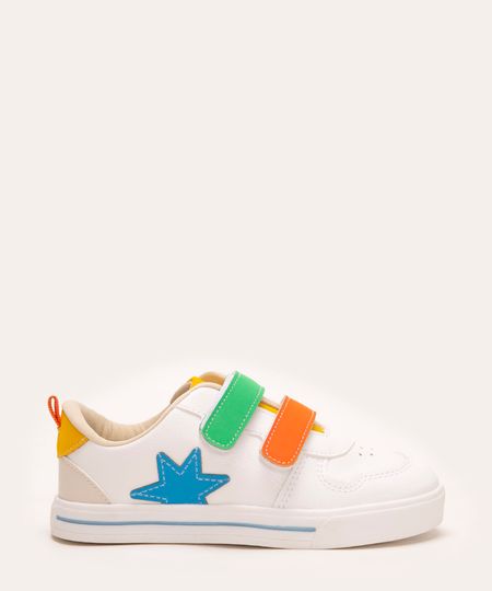 tenis infantil cano baixo estrela com velcro