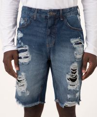 Bermuda-Slim-Jeans-Destroyed-com-Bolsos-Azul-Escuro-9981484-Azul_Escuro_2
