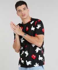 Camiseta-Masculina-Estampada-Mickey-Manga-Curta-Gola-Careca-Preta-8775229-Preto_1