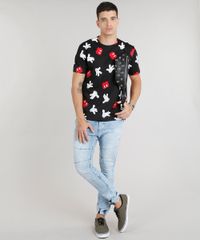 Camiseta-Masculina-Estampada-Mickey-Manga-Curta-Gola-Careca-Preta-8775229-Preto_3