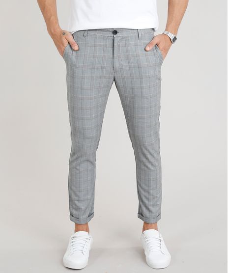 Calca-Social-Masculina-Slim-Xadrez-Alfaiataria-Cinza-9200840-Cinza_1