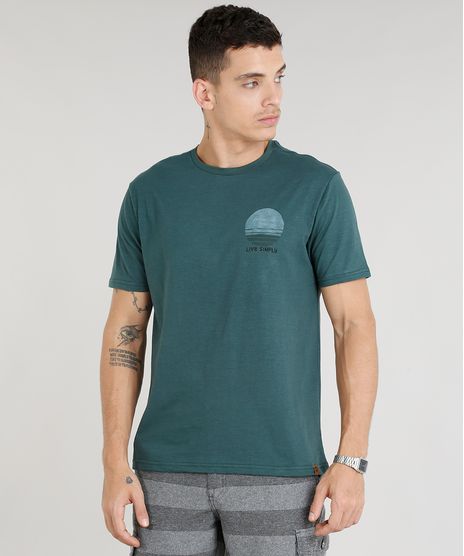 Camiseta-Masculina--Live-Simply--Manga-Curta-Gola-Careca-Verde-9304159-Verde_1
