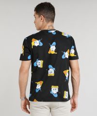 Camiseta-Masculina-Estampada-Pato-Donald-Manga-Curta-Gola-Careca-Preta-9306837-Preto_2