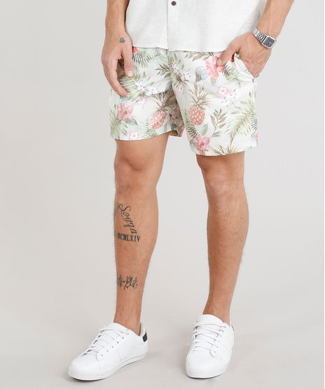 Short-Masculino-Estampado-Floral-com-Cordao-Verde-Claro-9305453-Verde_Claro_1