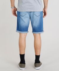 Bermuda-Jeans-Masculina-com-Cordao-e-Faixa-Lateral-Azul-Medio-9283477-Azul_Medio_2