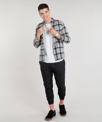 Calca-Masculina-Jogger-em-Moletom-Mescla-Preta-9297449-Preto_3