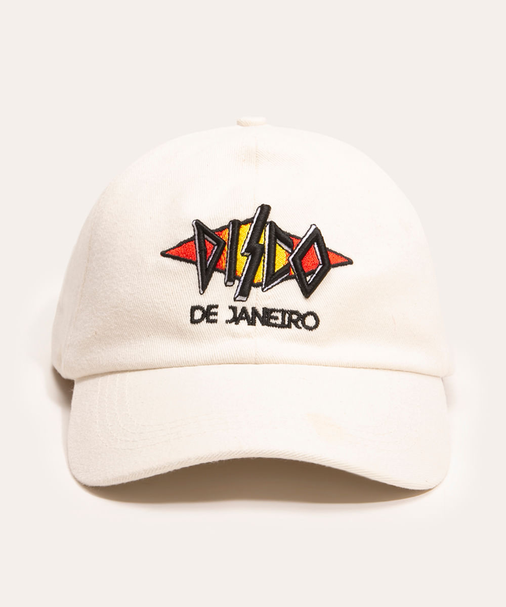 boné aba curva disco de janeiro cosmo off white