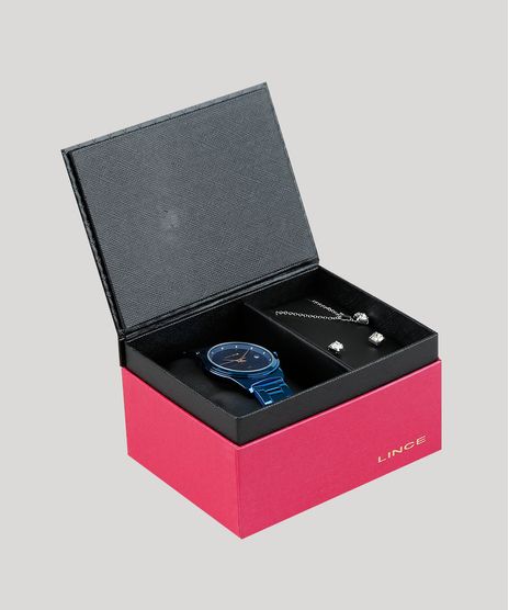 Kit-de-Relogio-Analogico-Lince-Feminino---Colar---Brinco---LRA4567L-KD68D1DX-Azul-9373690-Azul_1