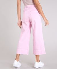 Calca-Jeans-Feminina-Pantacourt-Cintura-Alta-Rosa-9264227-Rosa_2