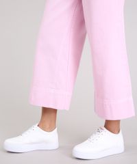 Calca-Jeans-Feminina-Pantacourt-Cintura-Alta-Rosa-9264227-Rosa_5