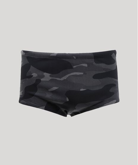 Sunga-Masculina-Estampada-Camuflada-com-Protecao-UV50--Preta-9285000-Preto_1