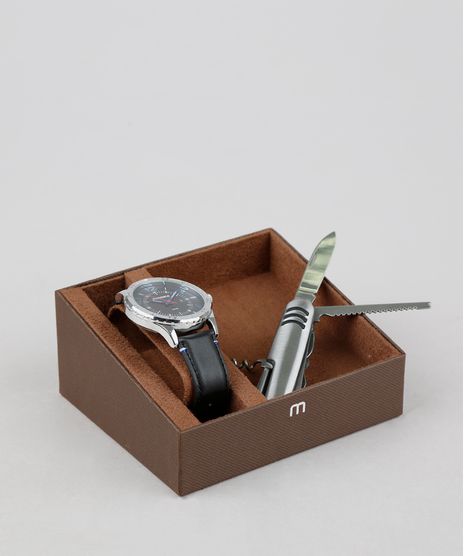 Kit-de-Relogio-Analogico-Mondaine-Masculino---Canivete---83390G0MVNH2K-Preto-9377628-Preto_1