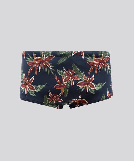 Sunga-Masculina-Estampada-Floral-Preta-9311411-Preto_1