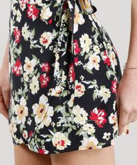 Saia-Envelope-Feminina-Estampada-Floral-com-Amarracao-Curta-Preta-9318934-Preto_4