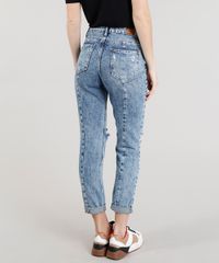 Calca-Jeans-Feminina-Mom-Pants-Destroyed-Marmorizada-Azul-Medio-9346365-Azul_Medio_2