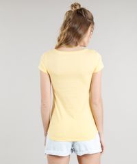 Blusa-Feminina--It-s-Friday--Manga-Curta-Decote-Redondo-Amarela-9257470-Amarelo_2