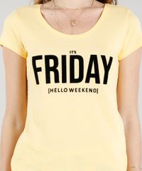 Blusa-Feminina--It-s-Friday--Manga-Curta-Decote-Redondo-Amarela-9257470-Amarelo_4