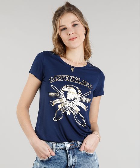 Blusa-Feminina-Ravenclaw-Harry-Potter-Manga-Curta-Decote-Redondo-Azul-Marinho-9325150-Azul_Marinho_1