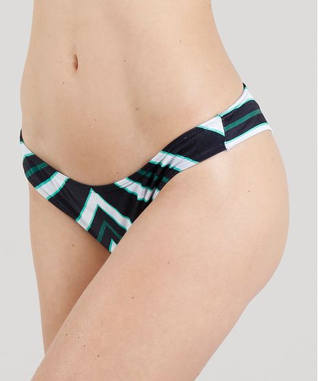 Biquini-Calcinha-Tanga-Estampado-Listras-com-Protecao-UV50--Preto-9234733-Preto_1