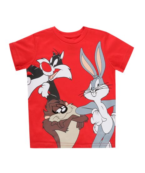 Camiseta-Looney-Tunes-Vermelha-8198225-Vermelho_1
