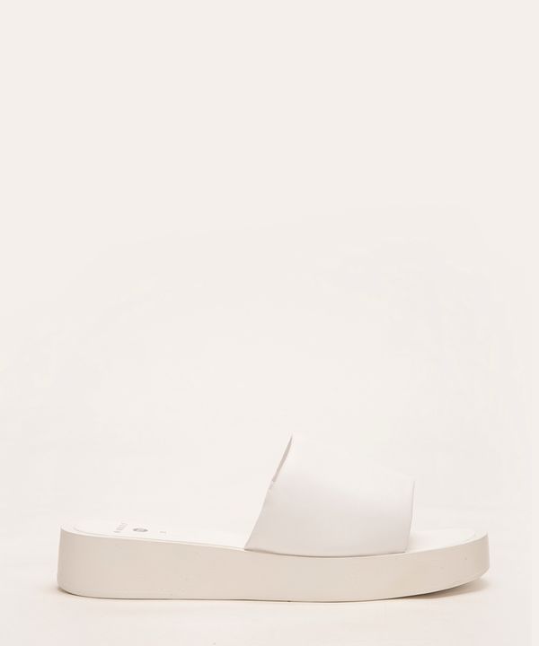 sandália flat slide mindset branco 34