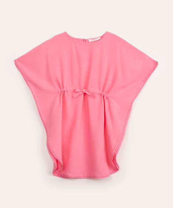 saída de praia infantil rosa 8