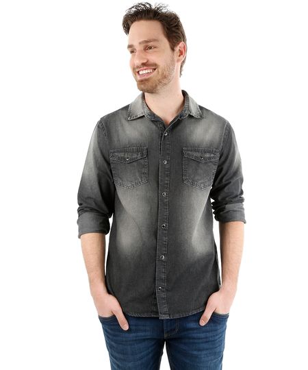 Camisa-Jeans-Preta-8210746-Preto_1 Camisa-Jeans-Preta-8210746-Preto_1