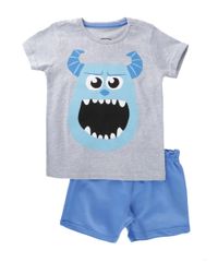Conjunto-de-Camiseta---Bermuda-Monstros-S-A--Cinza-Mescla-8194684-Cinza_Mescla_1