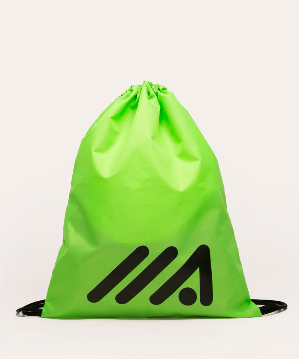 Mochila Saco Esportiva Ace com Cordão Verde