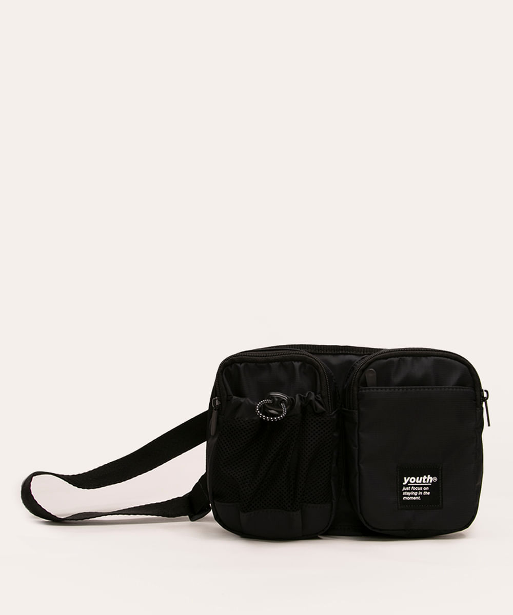 pochete com dois bolsos youth preto